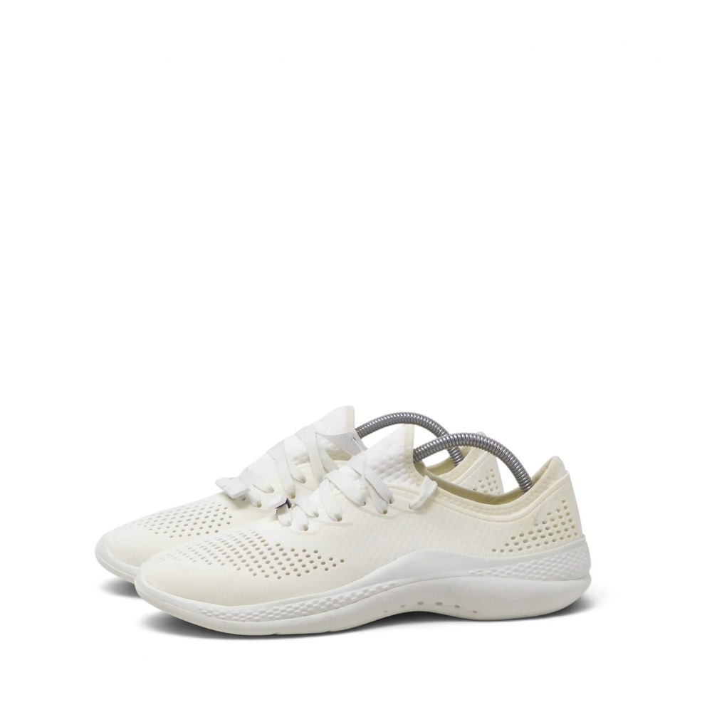 Crocs Women LiteRide 360 Pacer Sneakers Shoes White Lace Up Athletic 10